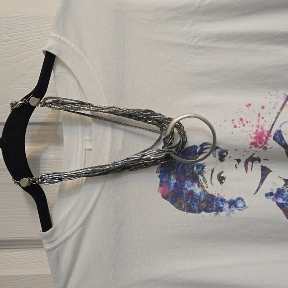 3 for $20☢️Necklace-dark blue,light blue,metallic beads,silver metallic cord - Picture 1 of 9